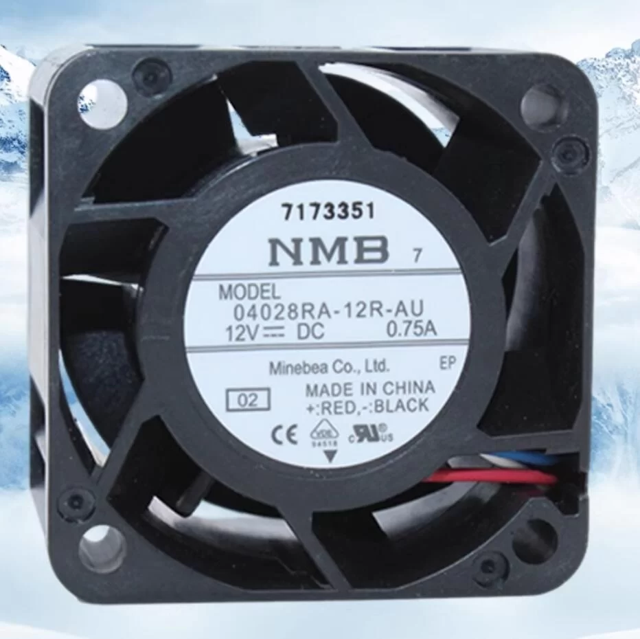 04028RA-12R-AU-02 NMB 12V 0.75A 4-wire axial fan