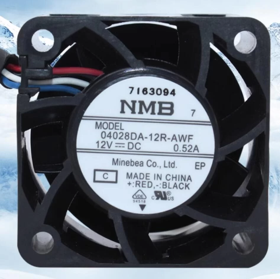 04028DA-12R-AWF-C NMB DC12V 0.52A 4-wire axial fan