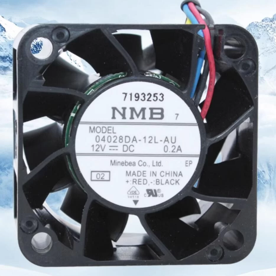4028DA-12L-AU-02 NMB DC12V 0.2A 4-wire axial fan