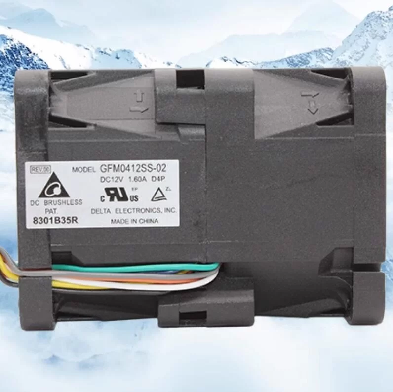 GFM0412SS-02D4P Delta 12V 1.6A DC Axial Cooling Fan