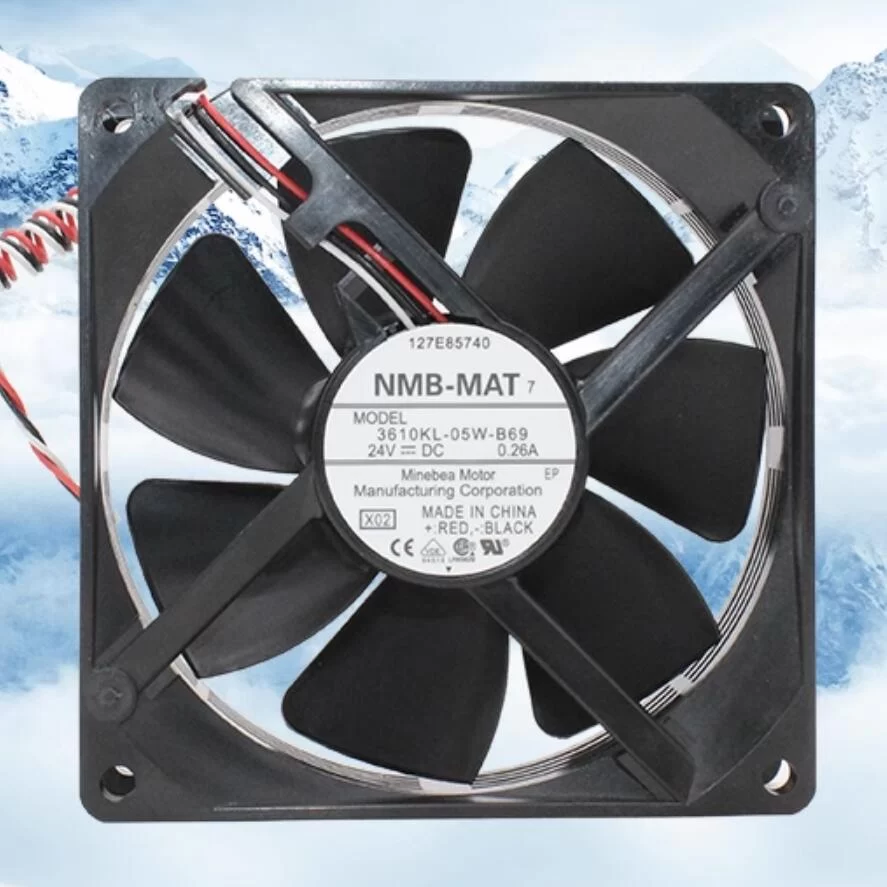3610KL-05W-B69-X02 NMB 24V 0.26A DC axial fan