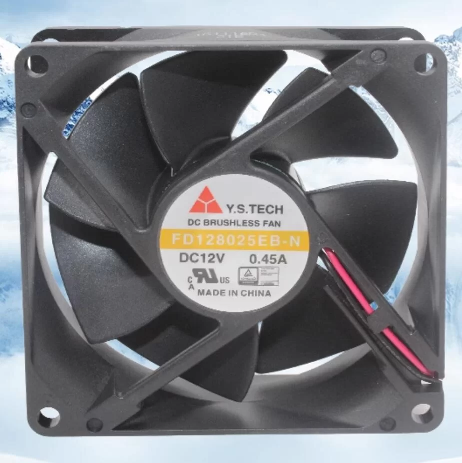 FD128025EB-N Y.S.TECH 12V 0.45A DC axial cooling fan