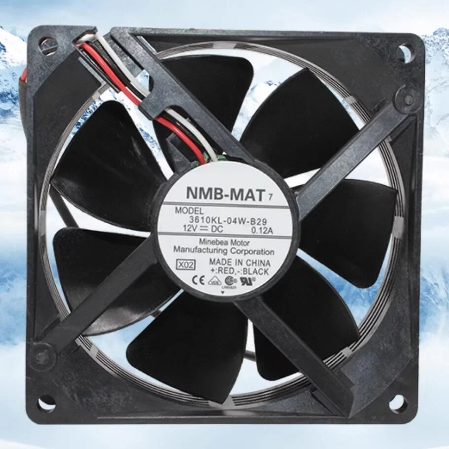 3610KL-04W-B29-X02 NMB 12V 0.12A 3-wire axial fan