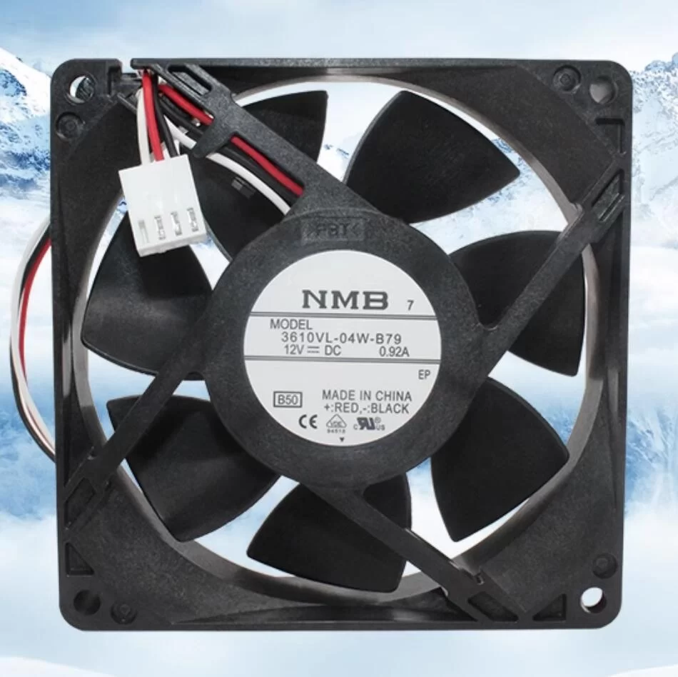 3610VL-04W-B79-B50 NMB 12V 0.92A 3-wire DC axial fan