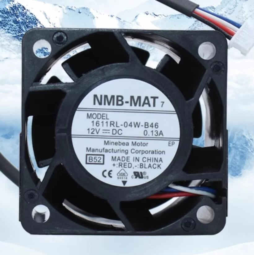 1611RL-04W-B46-B52 NMB 12V DC 0.13A axial fan