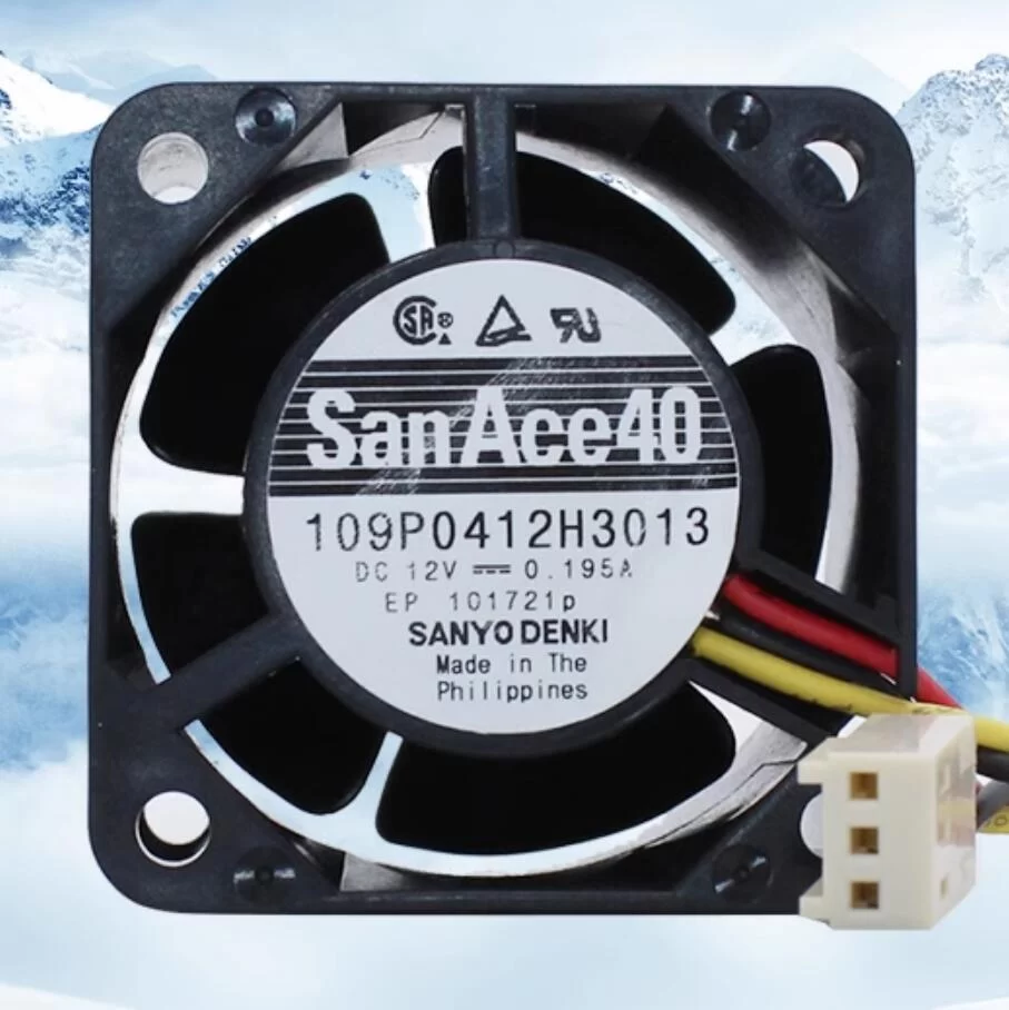 109P0412H3013 Sanyo 12V 0.195A DC axial fan