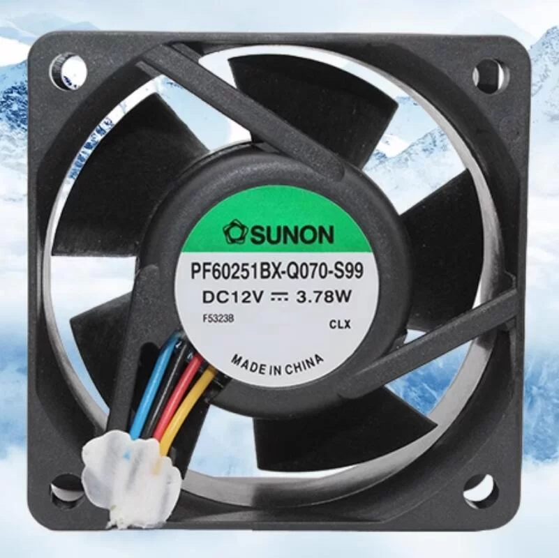 PF60251BX-Q070-S99 SUNON 12V 3.78W 4-wire PWM axial fan