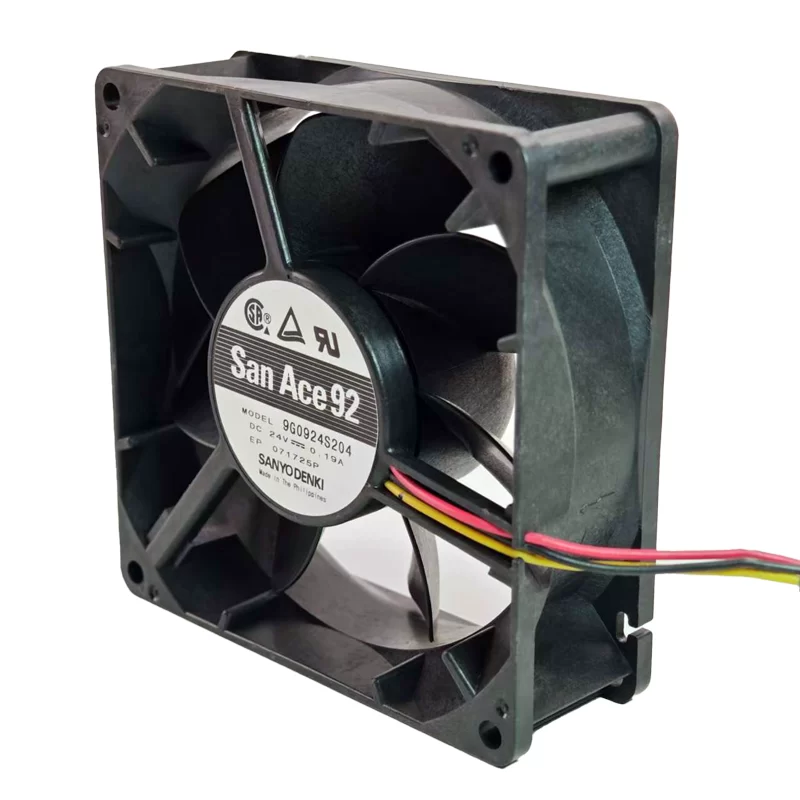 9G0924S204 Sanyo 24V 0.19A 3-wire cooling fan 9G0924S204 Sanyo 24V 0.19A 3-wire cooling fan