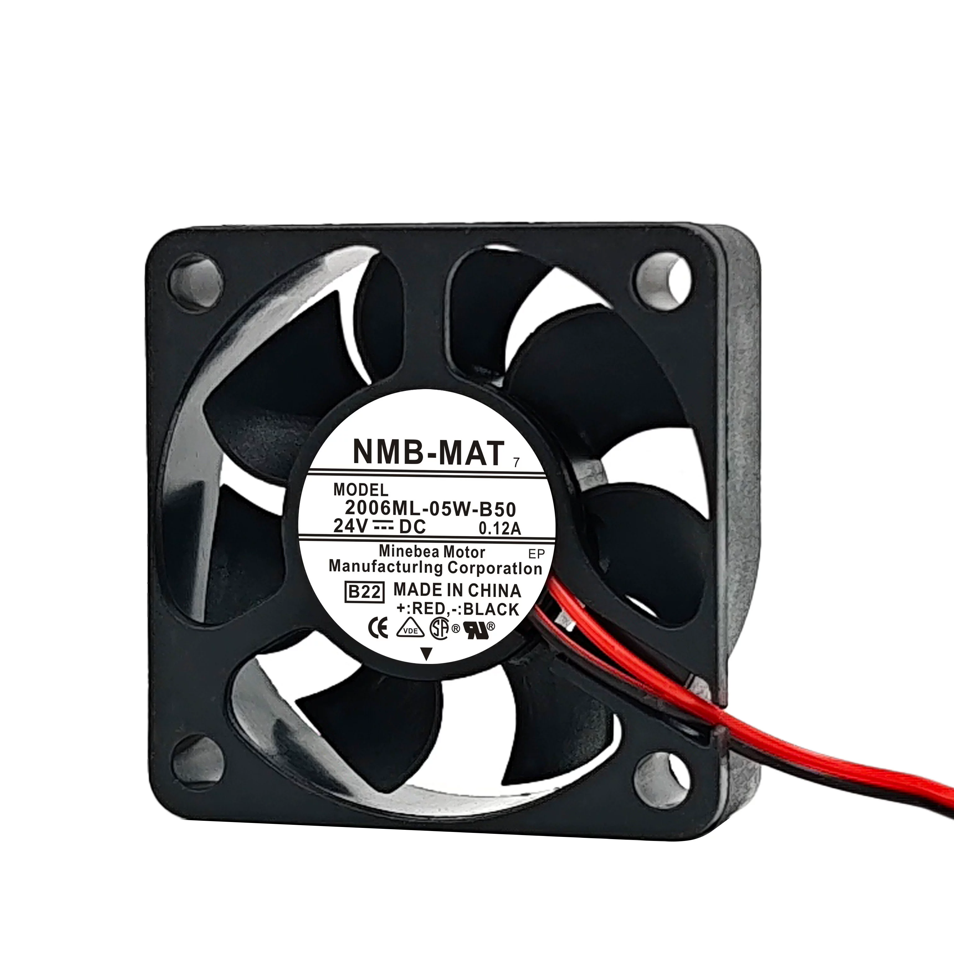 2006ML-05W-B50-B22 NMB 24V 0.12A DC axial cooling fan
