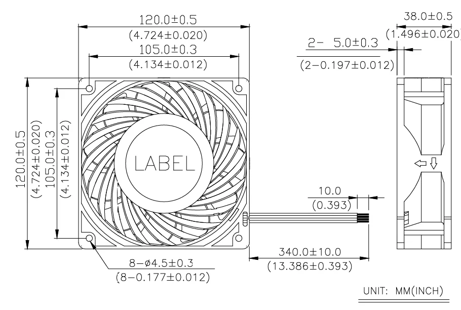 THA1248BE-A04 Delta 48V 2.49A DC axial cooling fan THA1248BE-A04 Delta 48V 2.49A DC axial cooling fan