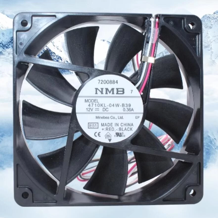 4710KL-04W-B39-E51 NMB 12025 0.36A DC axial cooling fan
