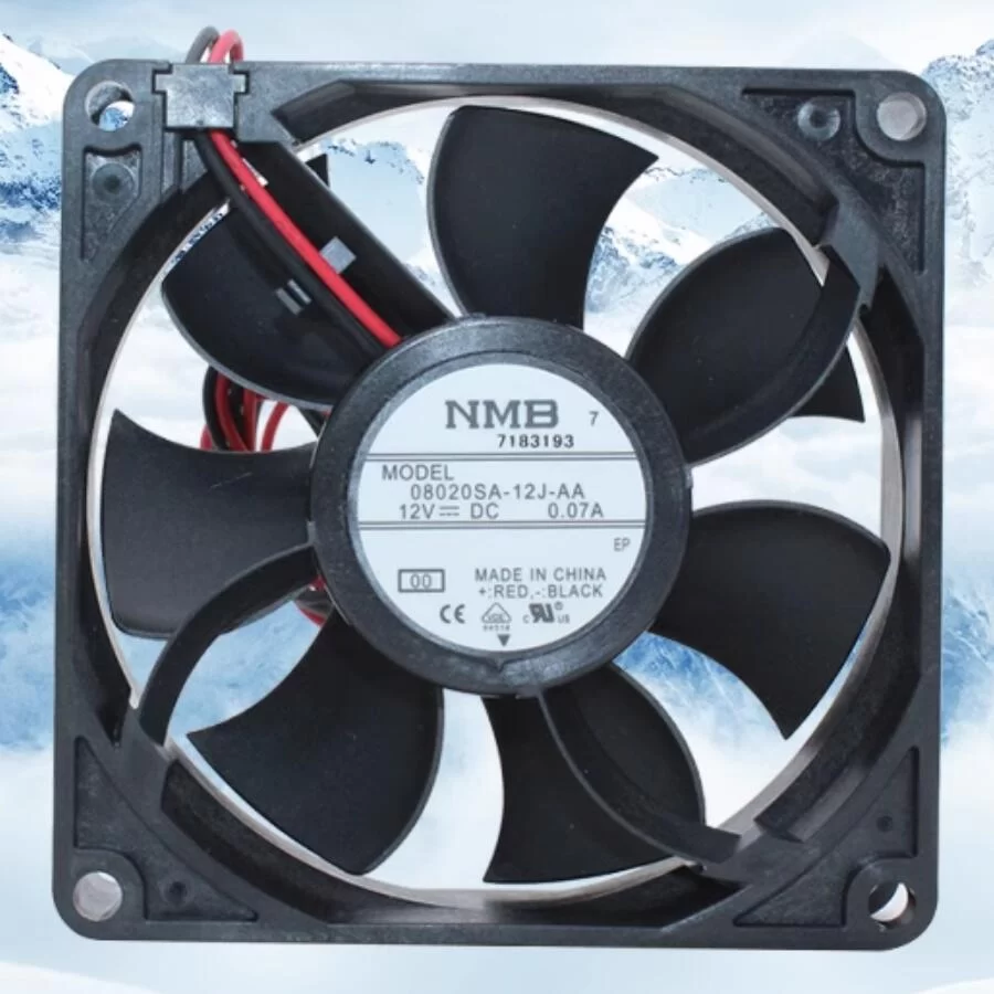 08020SA-12J-AA-00 NMB 12V 0.07A DC axial cooling fan