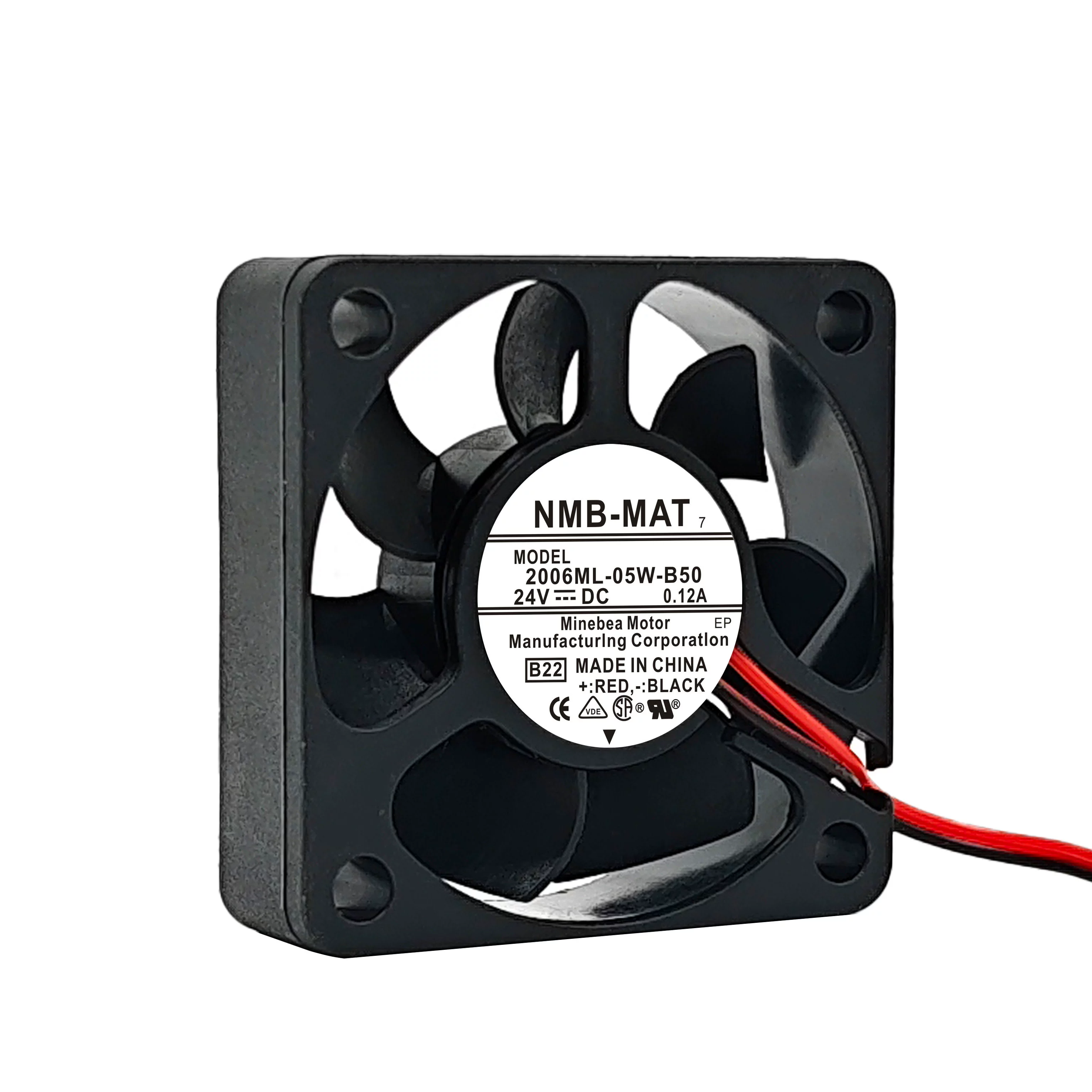 2006ML-05W-B50-B22 NMB 24V 0.12A DC axial cooling fan 2006ML-05W-B50-B22 NMB 24V 0.12A DC axial cooling fan