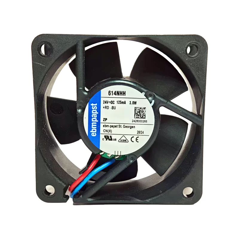 614NHH ebmpapst DC24V 125mA axial cooling fan