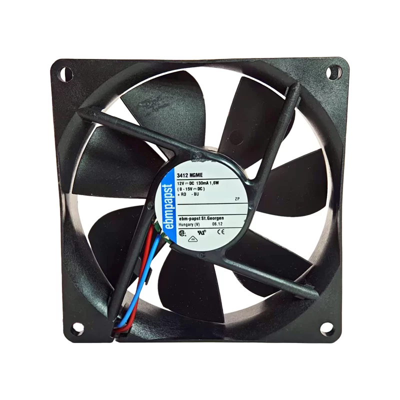 3412NGME ebmpapst 12V 130mA DC axial fan