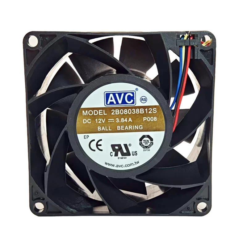 2B08038B12S-P008 AVC 12V 3.84A DC axial fan