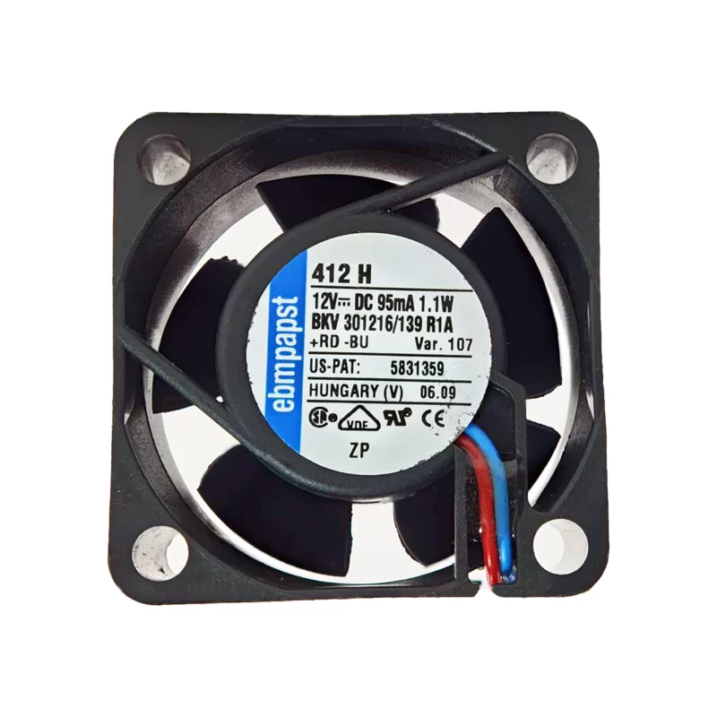 412H ebmpapst 12V 95mA 2-Wire DC axial fan