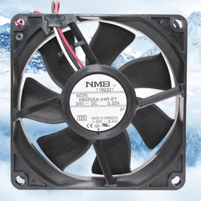 08025SA-24R-ET-D0 NMB 24V 0.22A DC axial fan