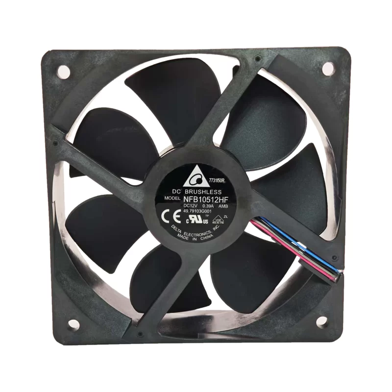 NFB10512HF-AMB Delta 12V 0.39A 4-wire cooling fan