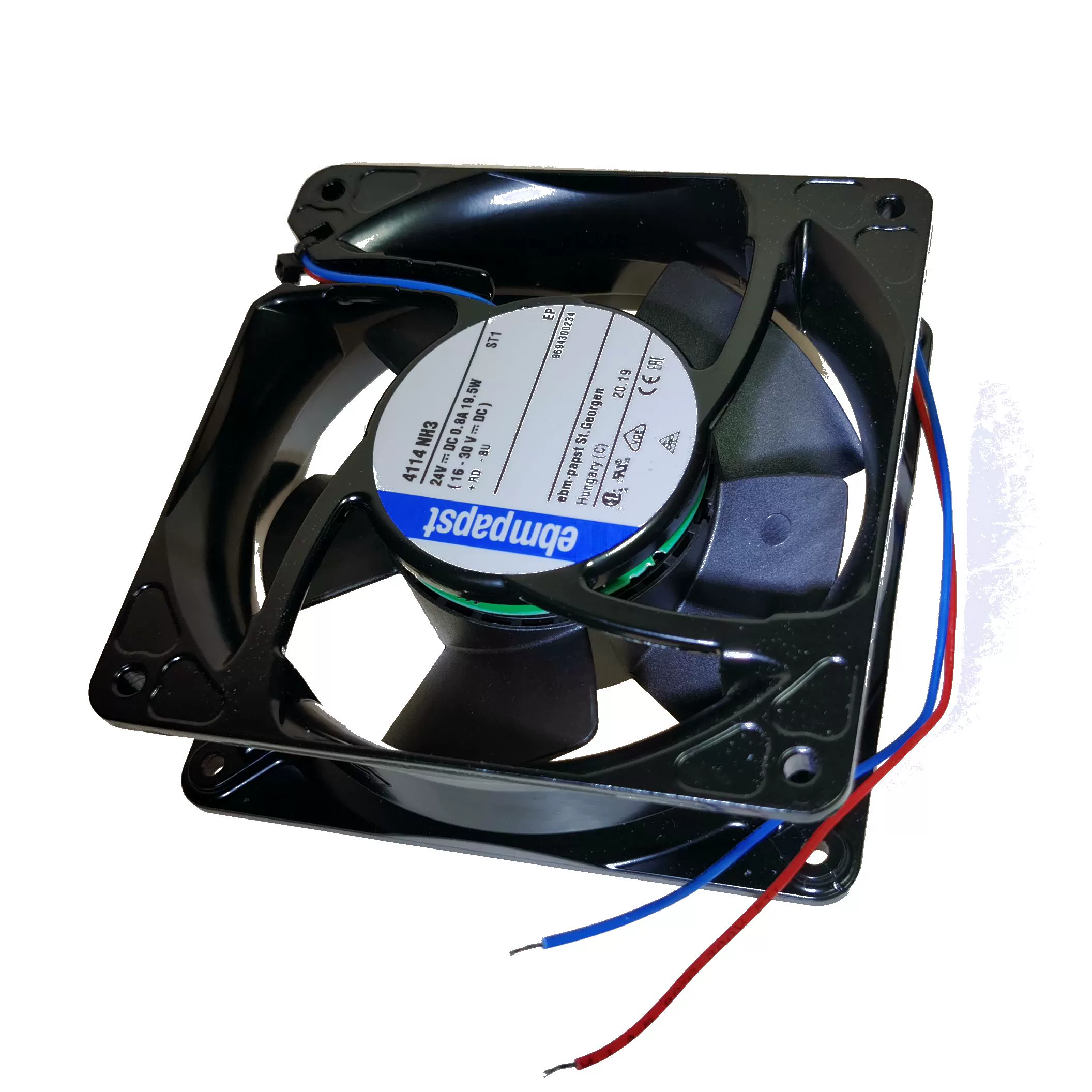 4114NH3 ebmpapst 24V 0.8A DC Axial Fan 4114NH3 ebmpapst 24V 0.8A DC Axial Fan
