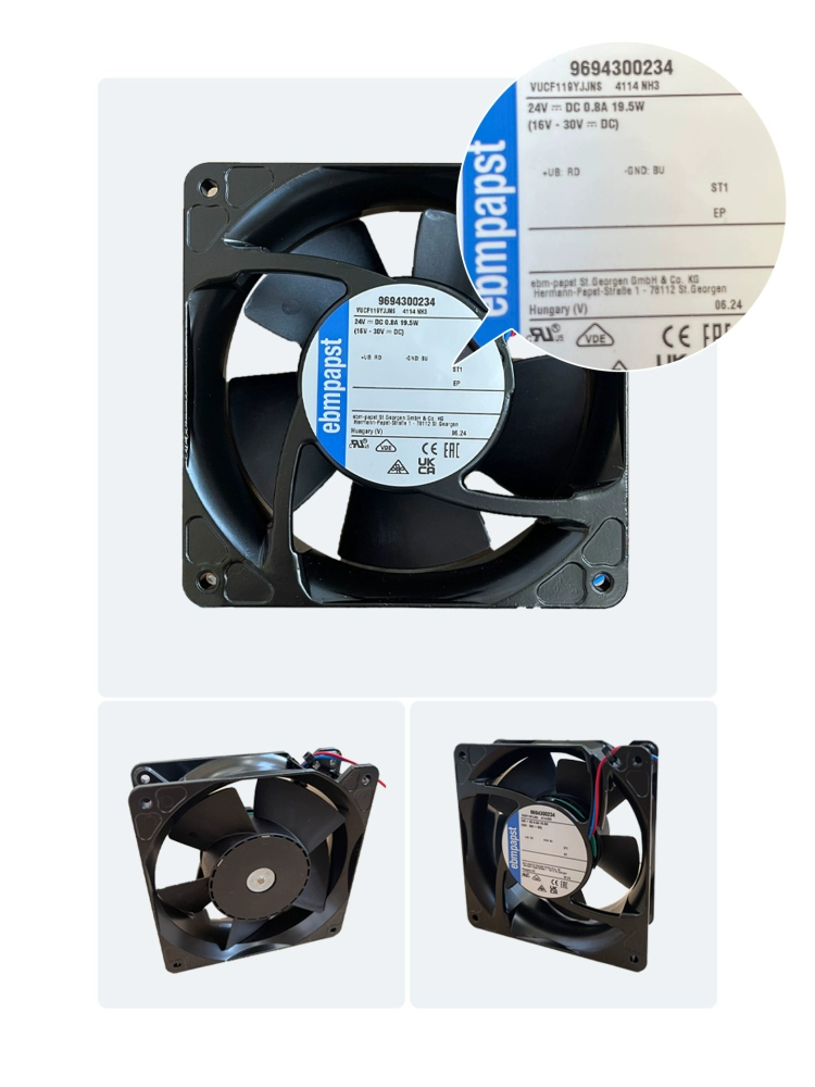 4114NH3 ebmpapst 24V 0.8A DC Axial Fan 4114NH3 ebmpapst 24V 0.8A DC Axial Fan