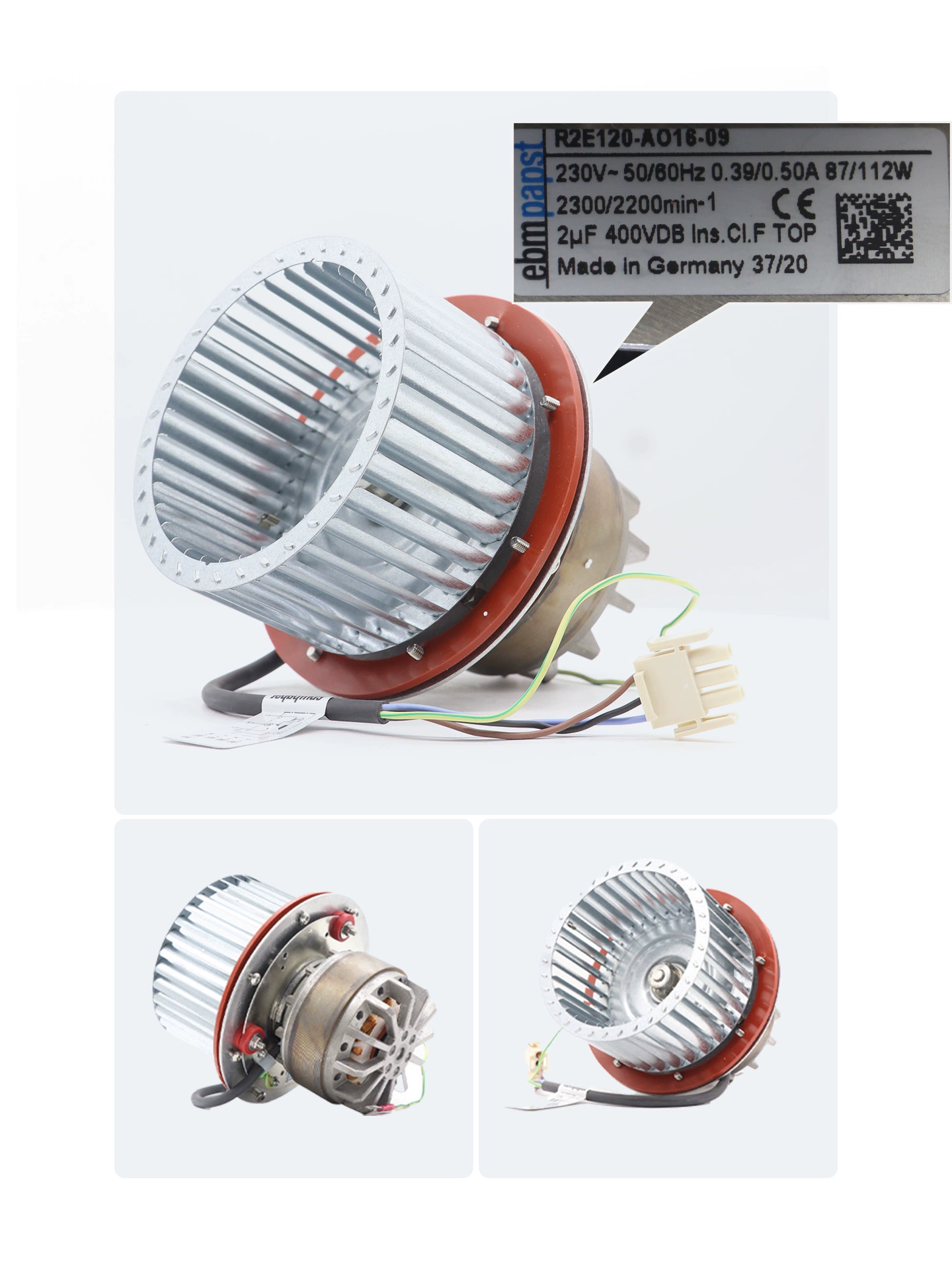 R2E120-AO16-09 ebmpapst 230V AC centrifugal fan R2E120-AO16-09 ebmpapst 230V AC centrifugal fan