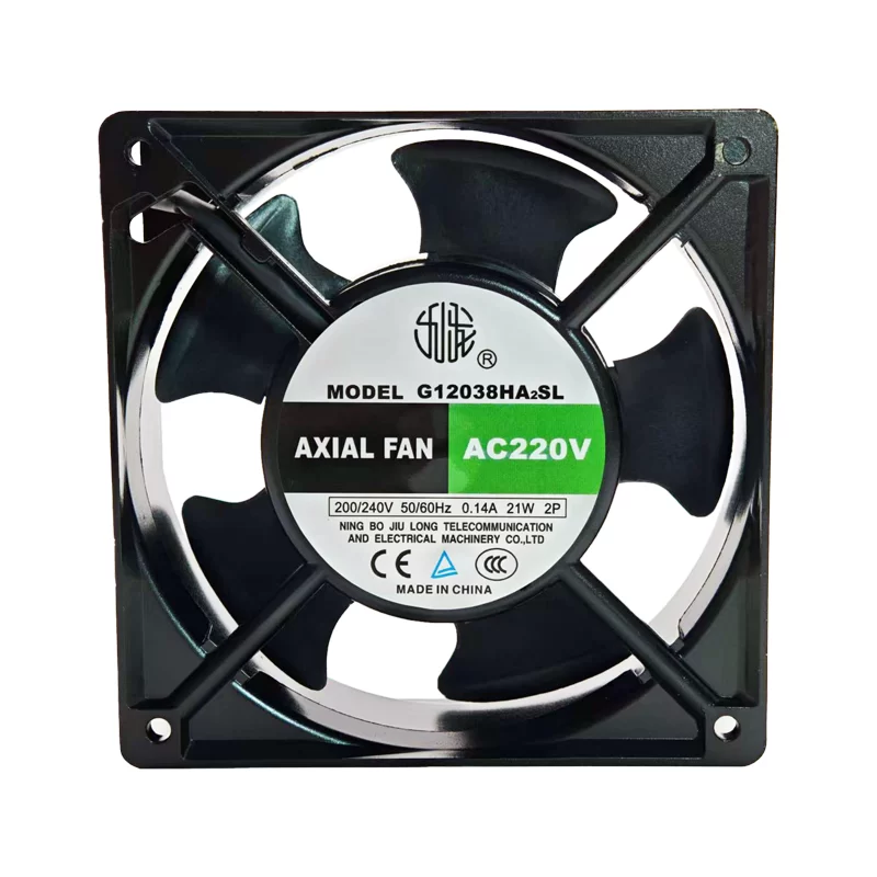G12038HA2SL Jiulong 220V 0.14A 21W AC axial fan