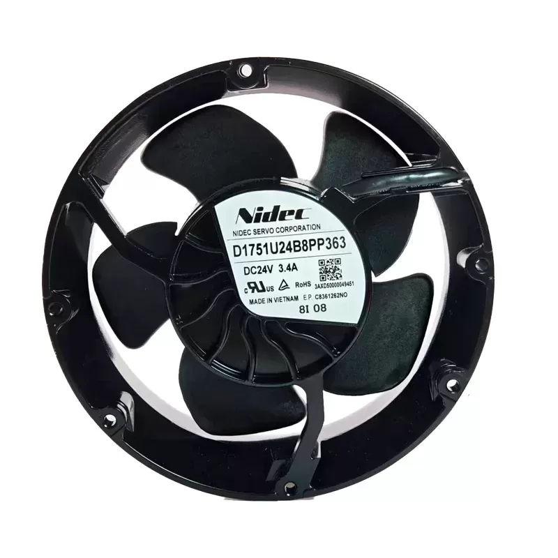 D1751U24B8PP363 Nidec 24V 3.4A ABB DC axial fan