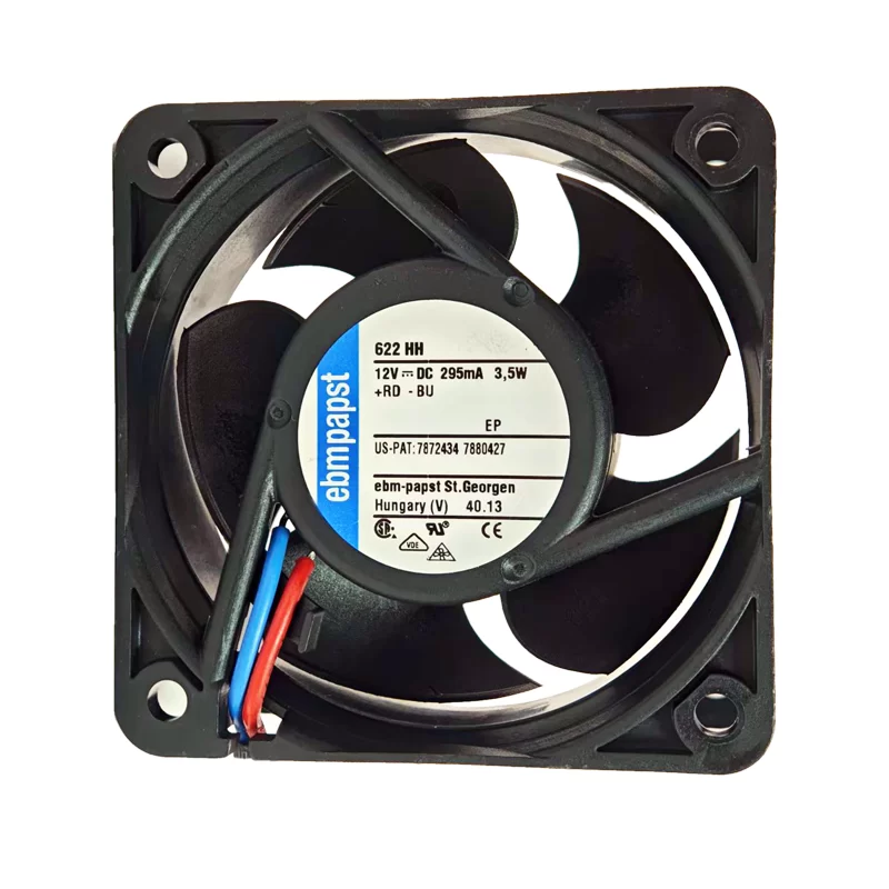 622HH ebmpapst 12V 295mA 3.5W axial fan