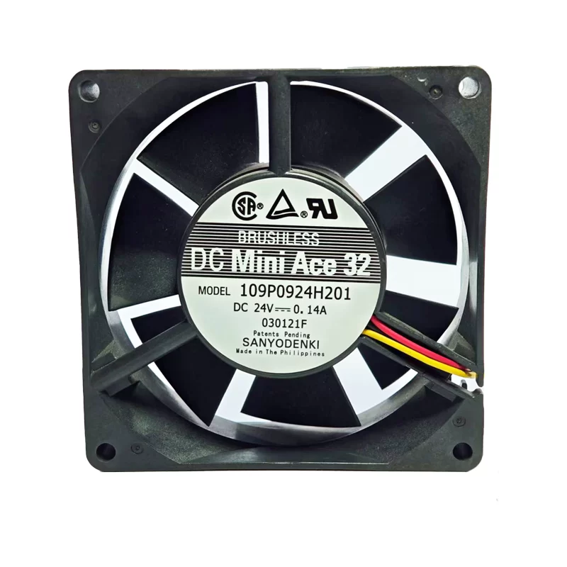 109P0924H201 Sanyo DC24V 0.14A 3-wire cooling fan