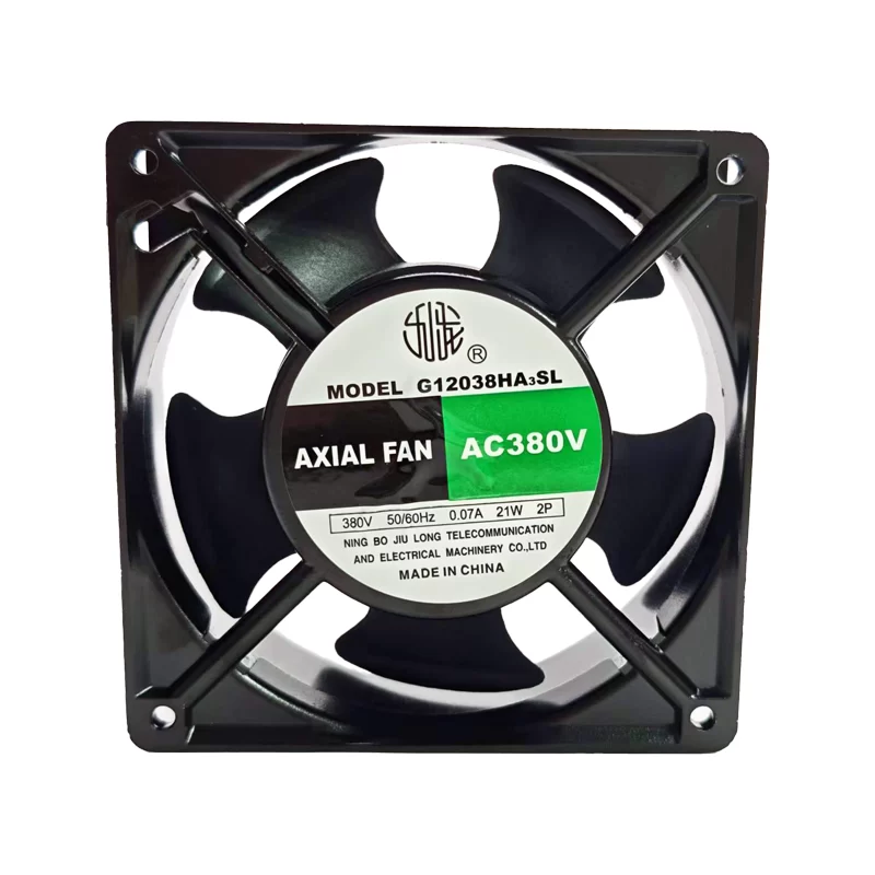 G12038HA3SL Jiulong AC380V 0.07A 21W axial fan
