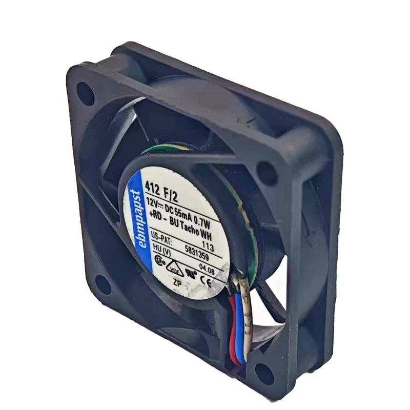 412F/2 ebmpapst 12V 55mA 0.7W DC axial fan 412F/2 ebmpapst 12V 55mA 0.7W DC axial fan