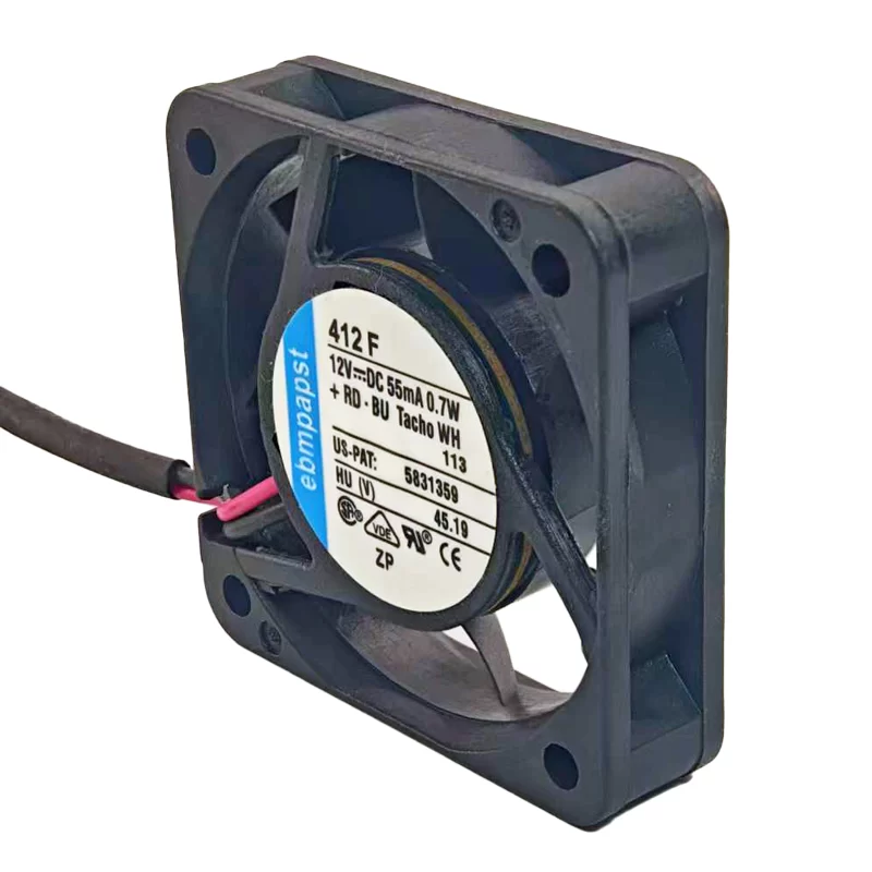 412F ebmpapst 12V 55mA 0.7W DC axial fan 412F ebmpapst 12V 55mA 0.7W DC axial fan