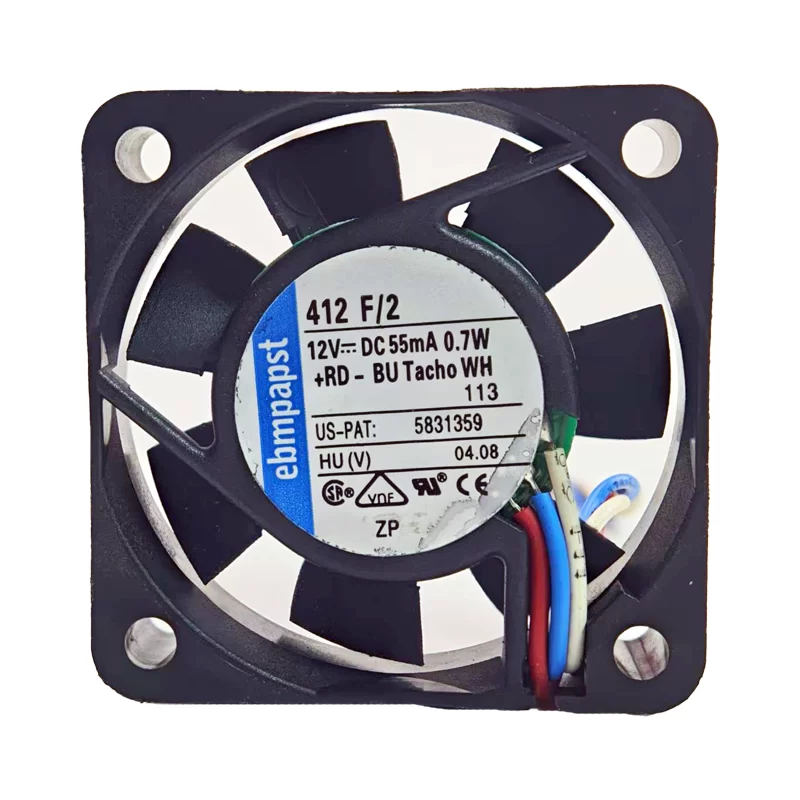 412F/2 ebmpapst 12V 55mA 0.7W DC axial fan