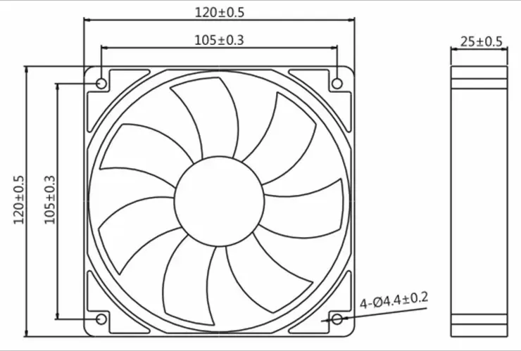 D1225C12B6ZPAB0 Nidec 12V 0.13A DC axial fan D1225C12B6ZPAB0 Nidec 12V 0.13A DC axial fan