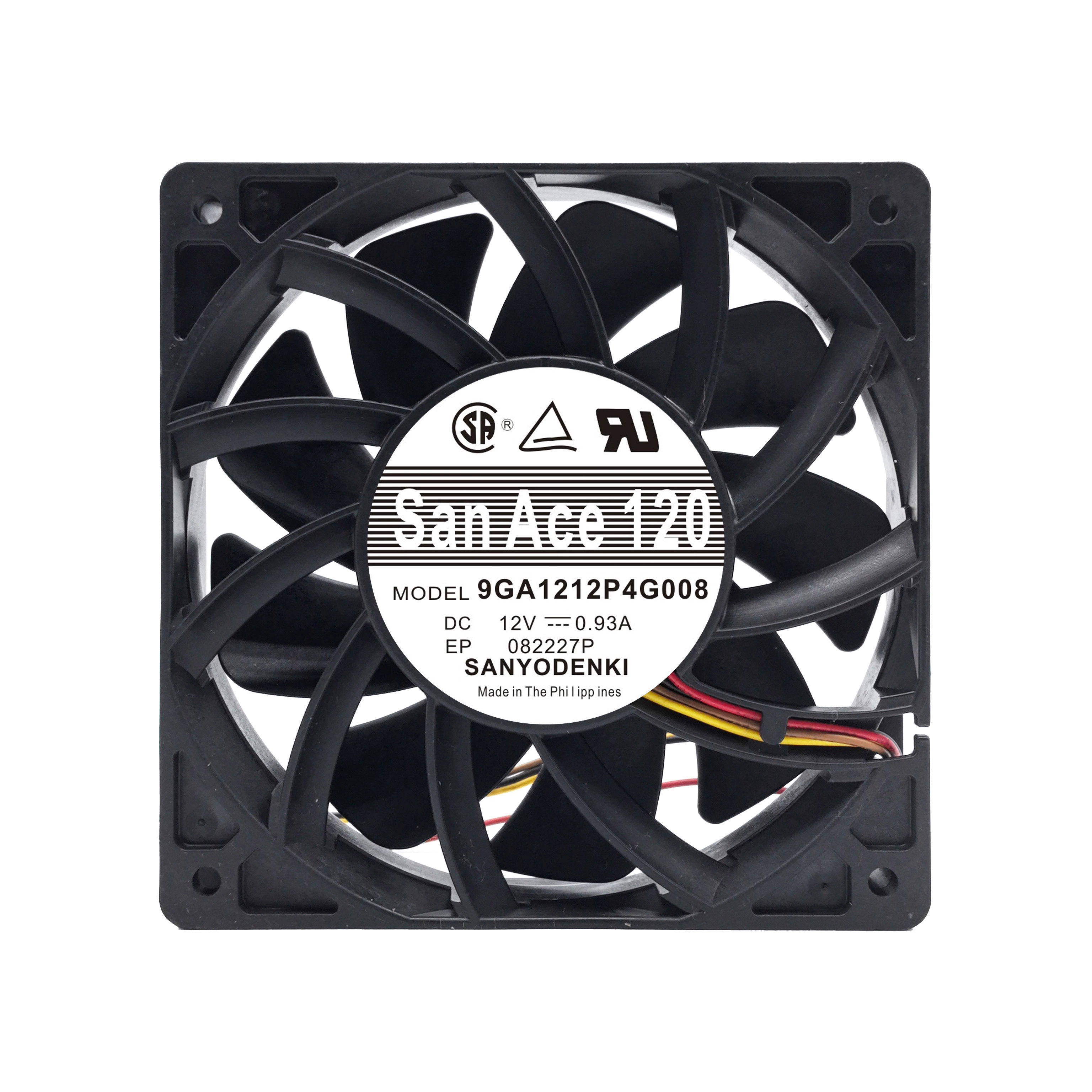 9GA1212P4G008 Sanyo DC12V 0.93A 4-wire axial fan