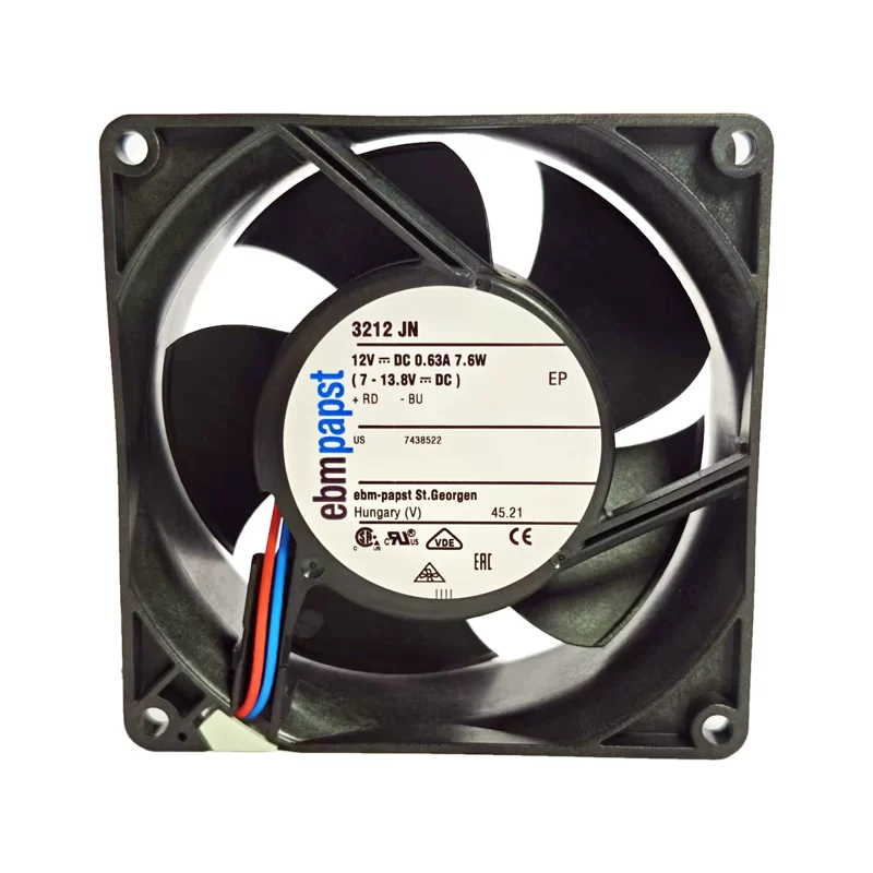 3212JN ebmpapst 12V 0.63A 7.6W DC axial fan