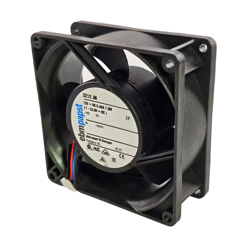 3212JN ebmpapst 12V 0.63A 7.6W DC axial fan 3212JN ebmpapst 12V 0.63A 7.6W DC axial fan