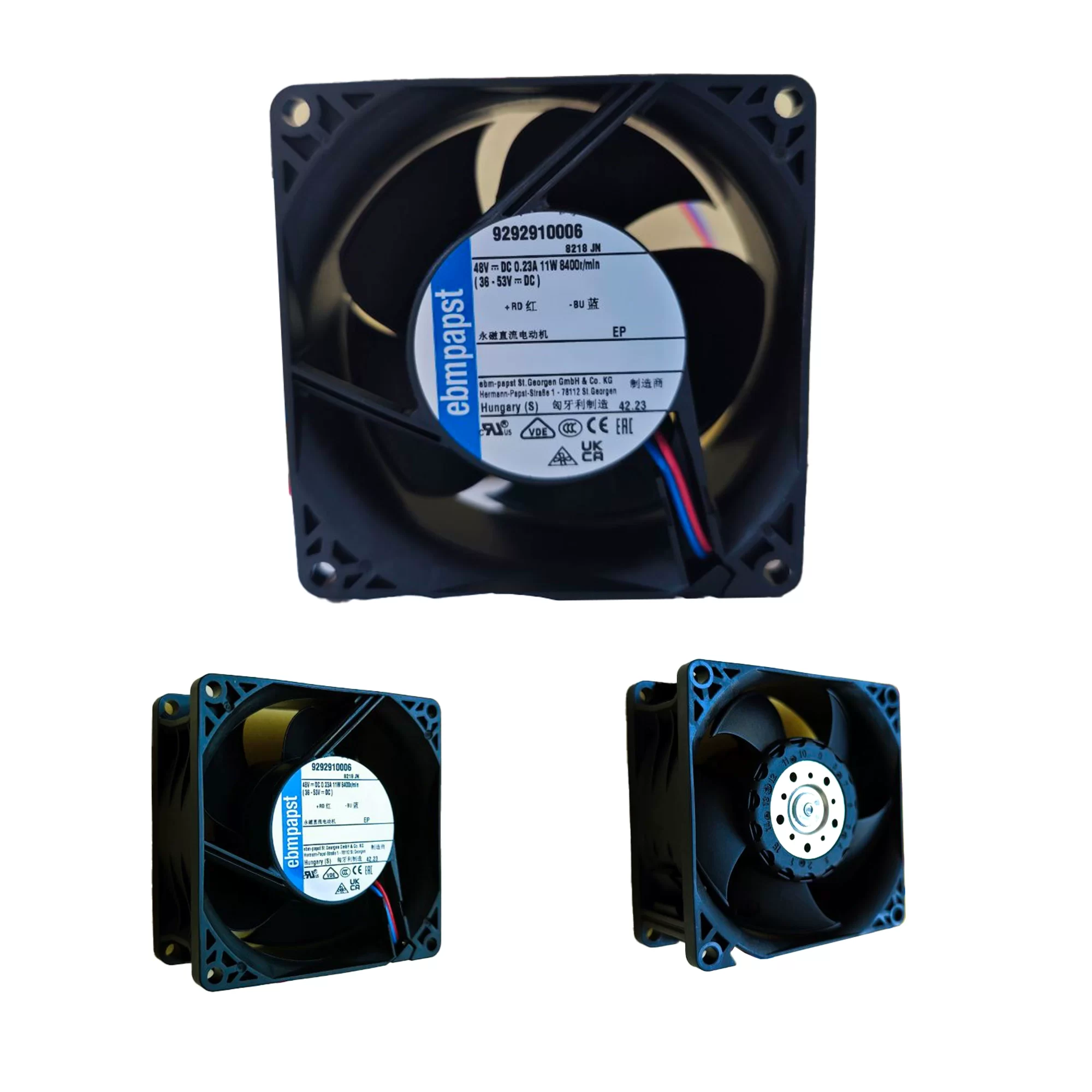 8218JN ebmpapst DC48V 0.23A 11W axial fan 8218JN ebmpapst DC48V 0.23A 11W axial fan