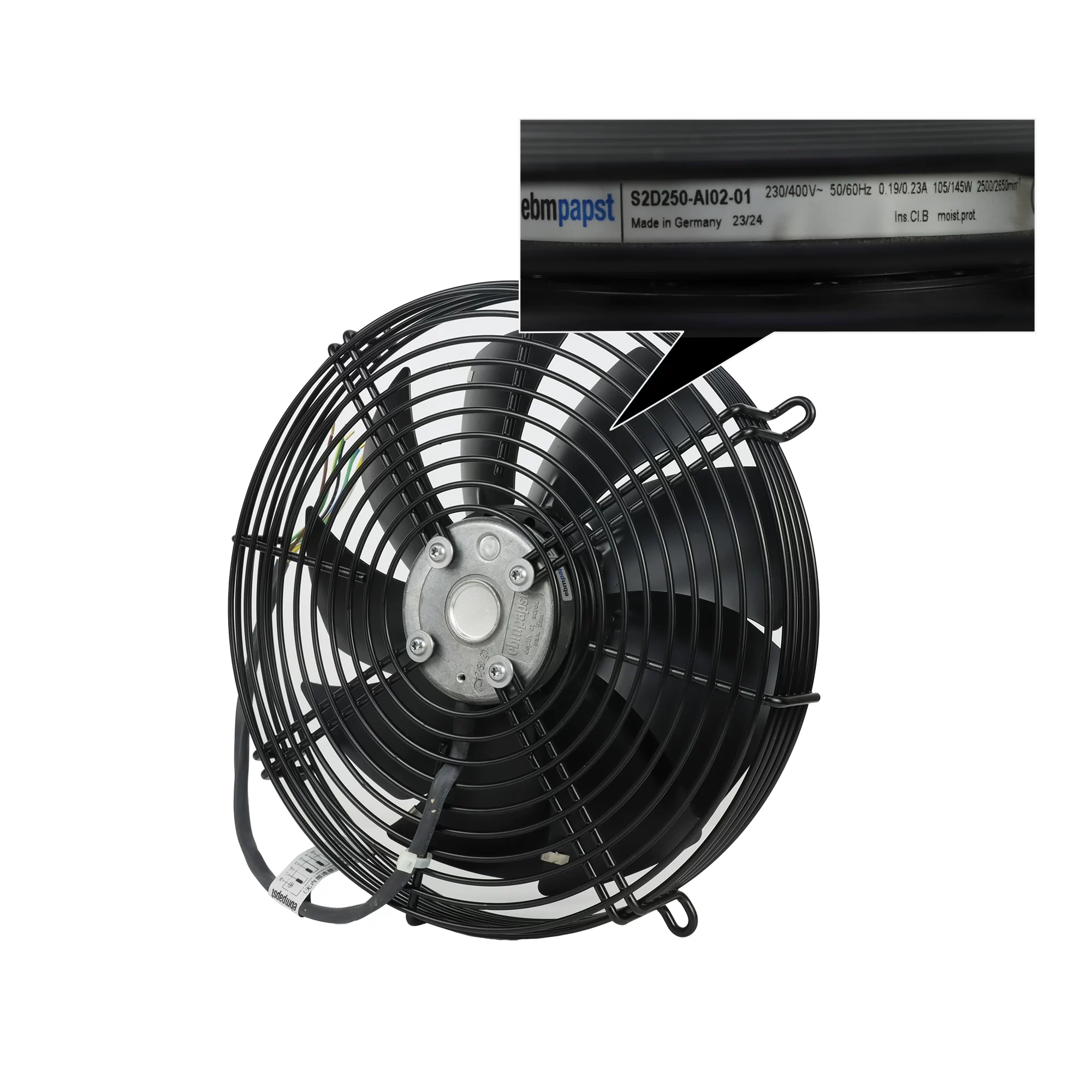 S2D250-AI02-01 ebmpapst 230/400V AC axial fan S2D250-AI02-01 ebmpapst 230/400V AC axial fan
