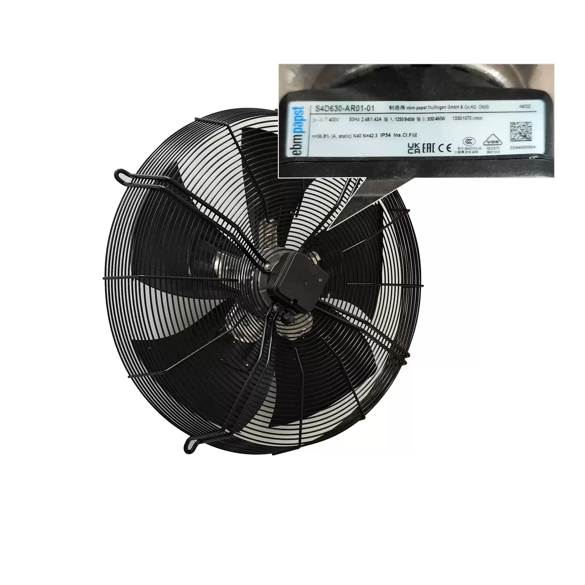 S4D630-AR01-01 ebmpapst 400V AC axial fan S4D630-AR01-01 ebmpapst 400V AC axial fan