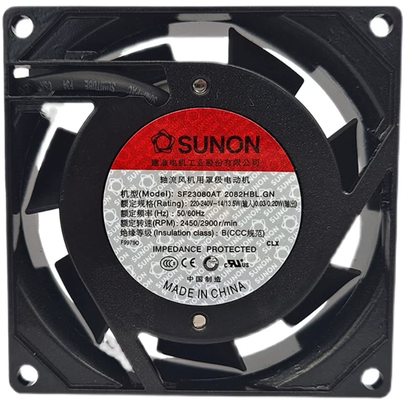 SF23080AT 2082HBL.GN SUNON 220-240V AC axial fan