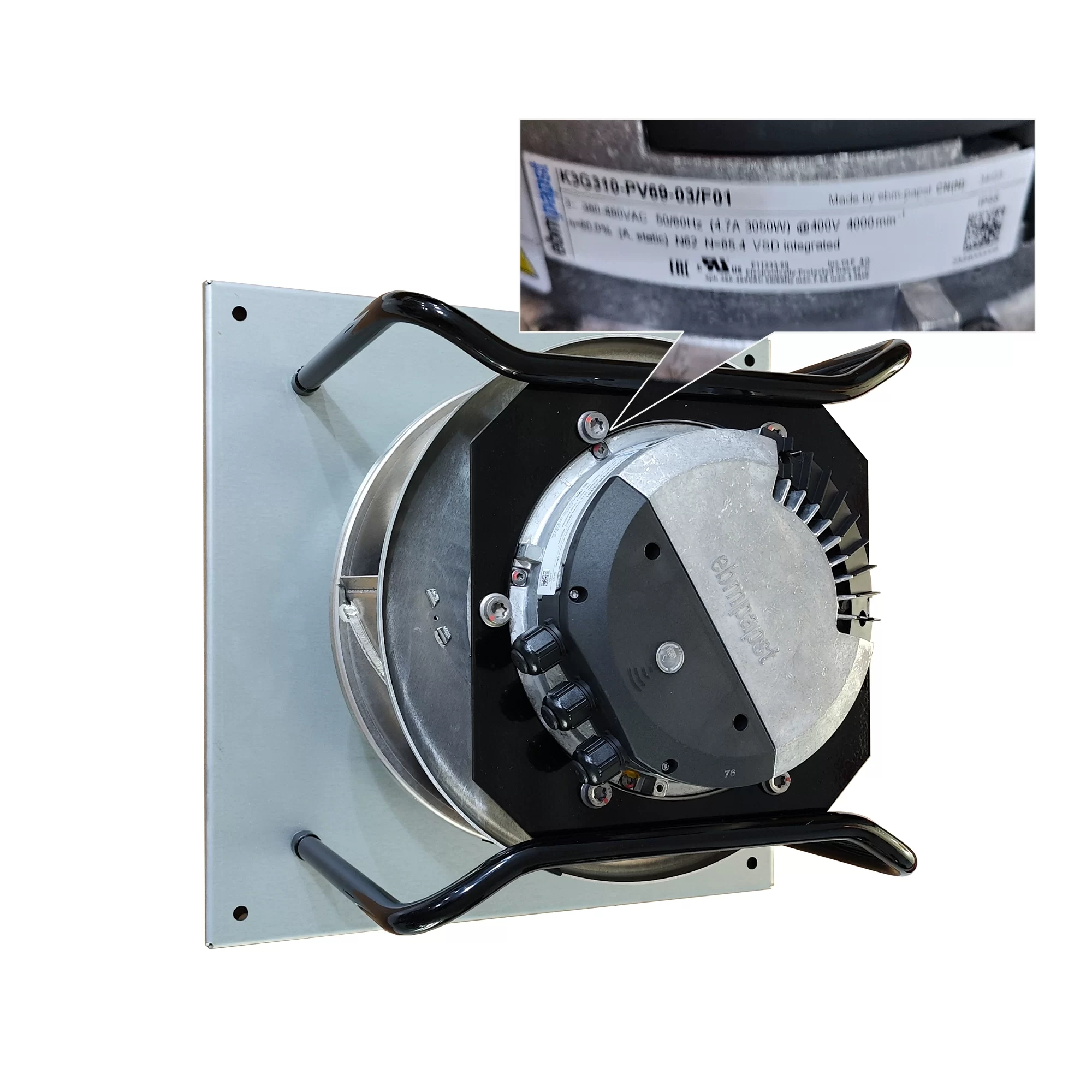 K3G310-PV69-03/F01 ebmpapst 400VAC EC Centrifugal Fan K3G310-PV69-03/F01 ebmpapst 400VAC EC Centrifugal Fan