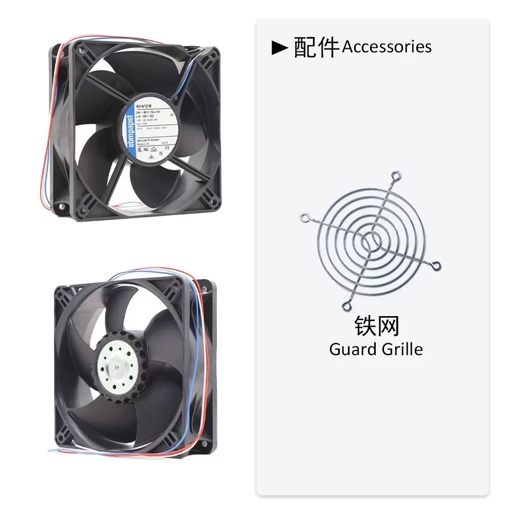 4414/12M ebmpapst 24V DC Axial Fan 4414/12M ebmpapst 24V DC Axial Fan