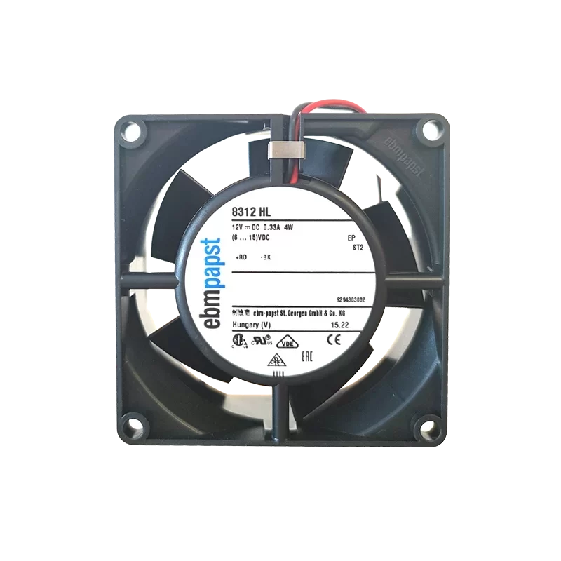 8312HL ebmpapst 12V DC Axial Fan