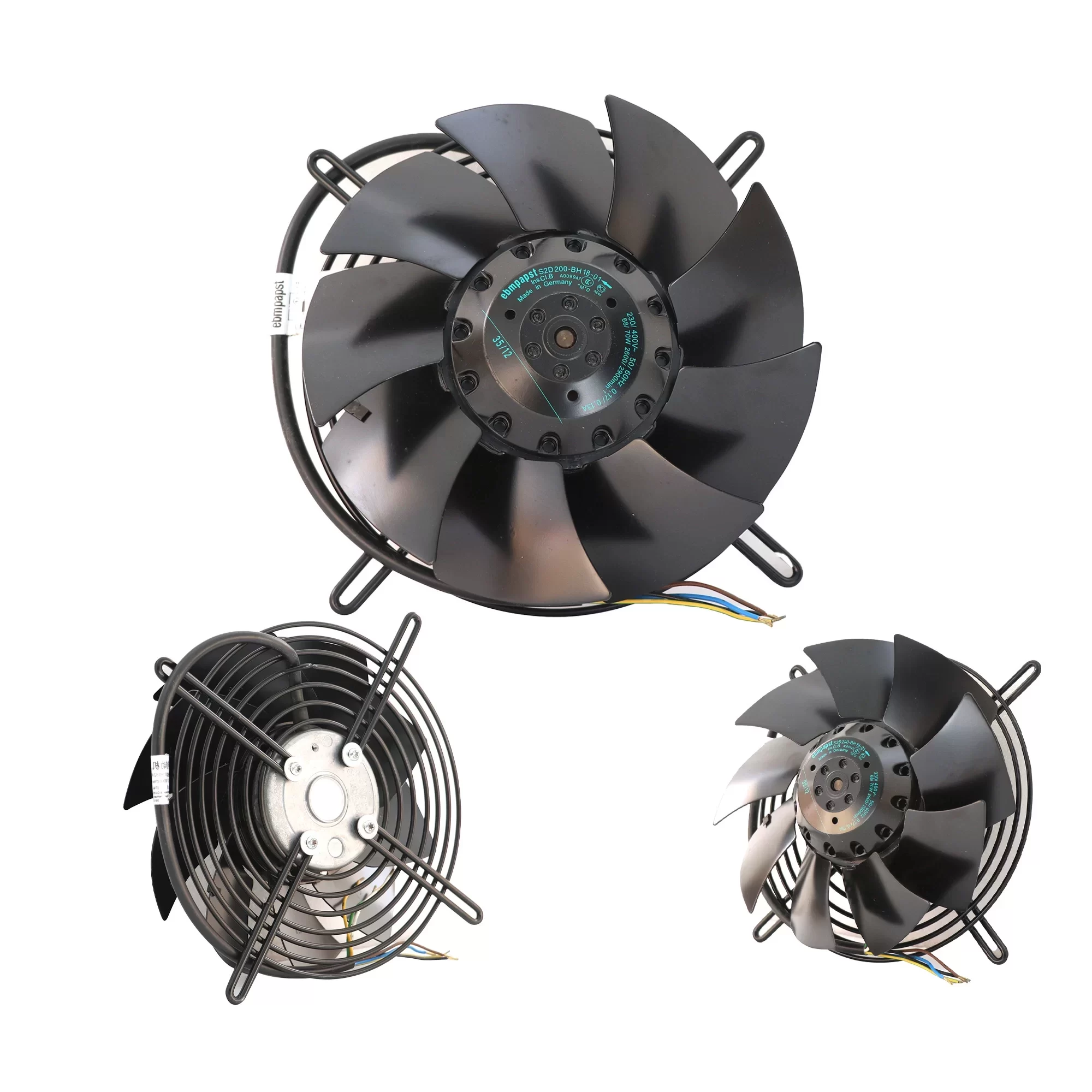 S2D200-BH18-01 ebmpapst 400V AC Axial Fan S2D200-BH18-01 ebmpapst 400V AC Axial Fan
