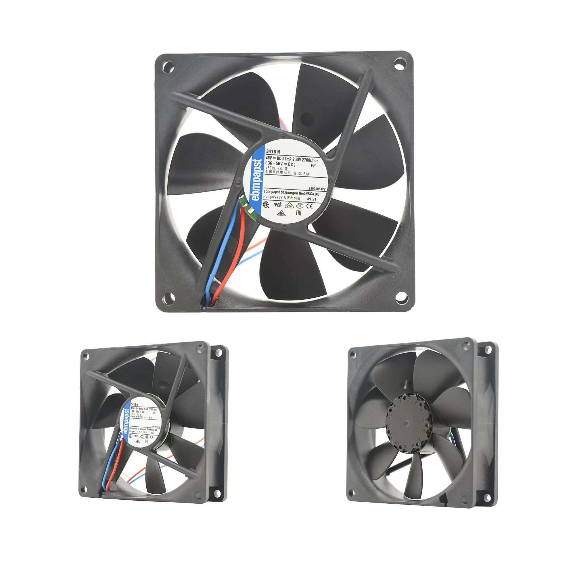 3418N ebmpapst 48V DC Axial Fan 3418N ebmpapst 48V DC Axial Fan