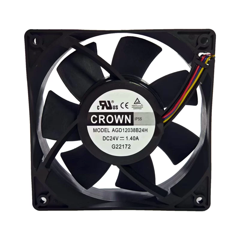 AGD12038B24H CROWN 24V DC Axial Fan