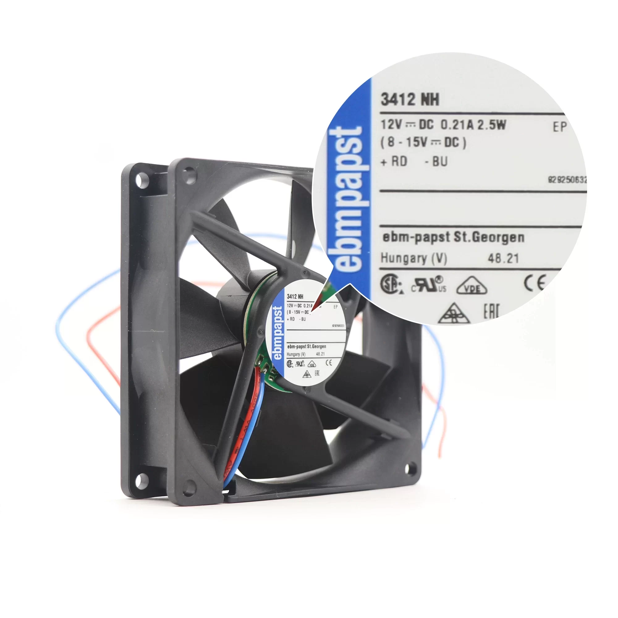 3412NH ebmpapst 12V DC Axial Fan 3412NH ebmpapst 12V DC Axial Fan