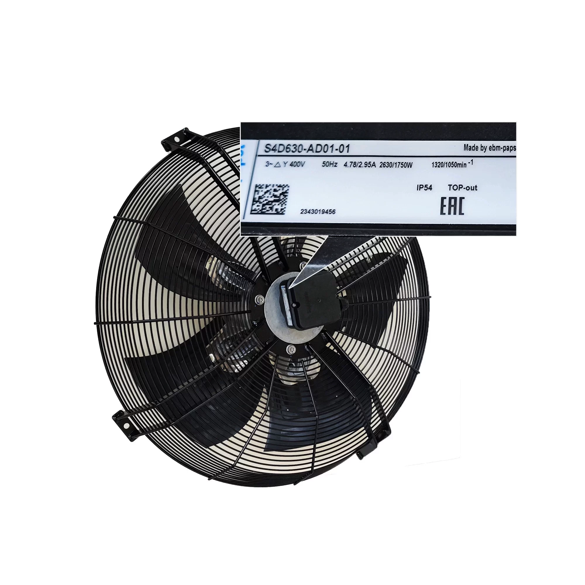 S4D630-AD01-01 ebmpapst 400V AC Axial Fan S4D630-AD01-01 ebmpapst 400V AC Axial Fan